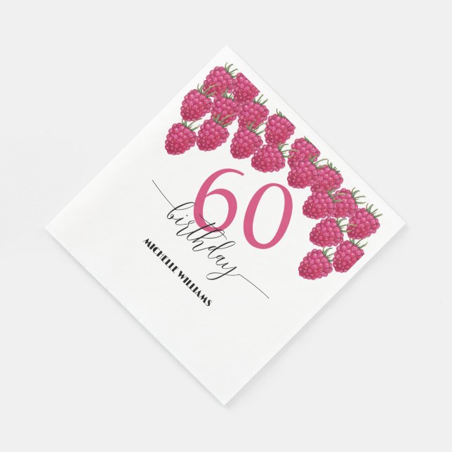 Guardanapo De Papel Aniversário da Caligrafia por Aquarela Rosa (Quina)