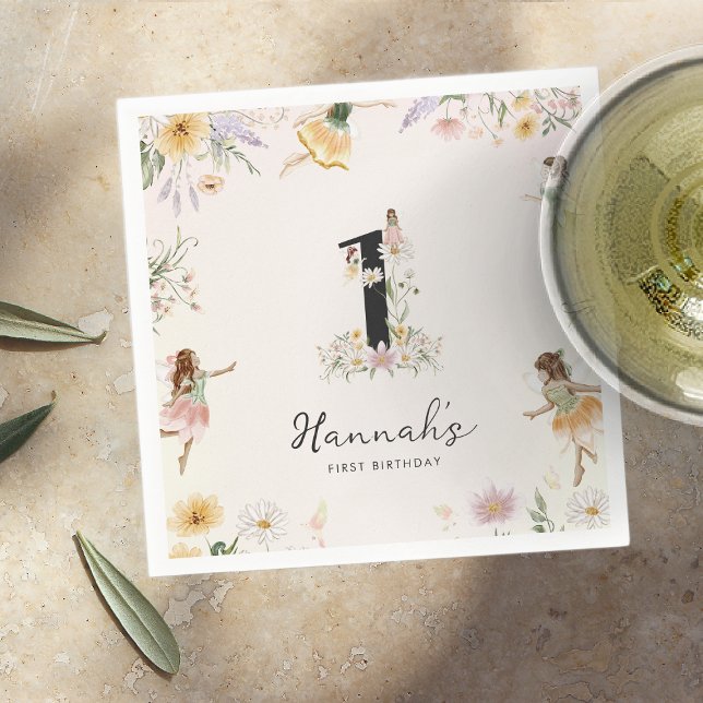 Guardanapo De Papel Aniversário da Fada de Farinha Magia (Criador carregado)