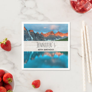 Guardanapo De Papel Aniversário da Fotografia da Paisagem Cênica da 