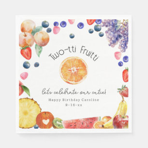 Guardanapo De Papel Aniversário da Fruta de 2-tti Fruitti Cutie