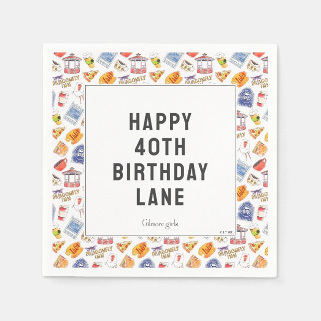 Guardanapo De Papel Aniversário da Gilmore Girl (Frente)