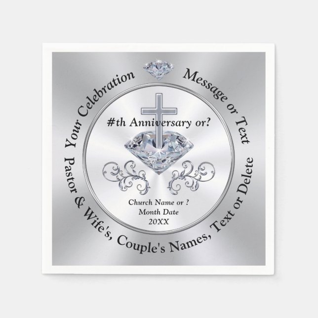 Guardanapo De Papel Aniversário da Igreja Napkins, Apreciação do Pasto (Frente)