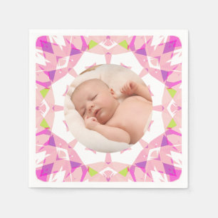 Guardanapo De Papel Aniversário da Menina de Imagens Personalizadas de