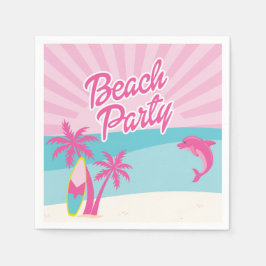 Guardanapo De Papel Aniversário da Praia Rosa Palmeira