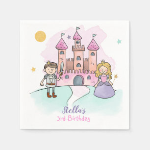 Guardanapo De Papel Aniversário da Princesa Napkins