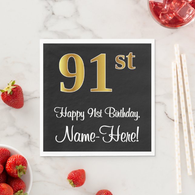 Guardanapo De Papel Aniversário de 191ruas ~ Legant Luxurious Faux Dou (Insitu)