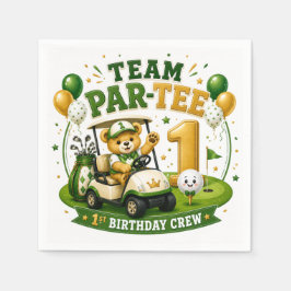 Guardanapo De Papel Aniversário de 1 ano de golfe