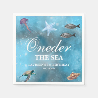 Guardanapo De Papel Aniversário de 1 ano Oneder The Sea