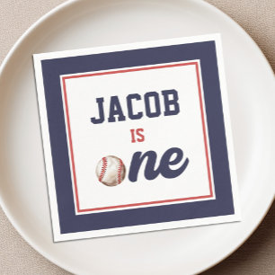 Guardanapo De Papel Aniversário de 1 ano Rookie of the Year Baseball