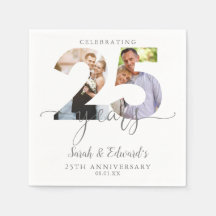 Aniversário de 25 anos de casamento Moderno 2 Foto