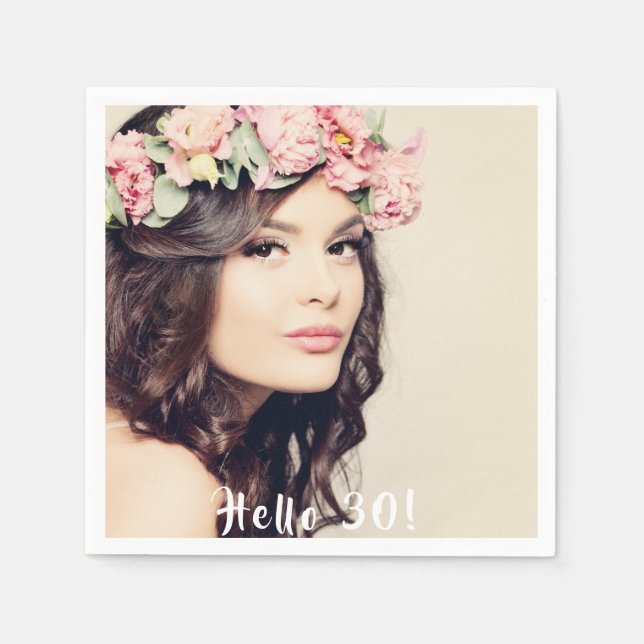 Guardanapo De Papel aniversário de 30 anos (Frente)