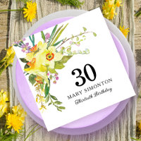Aniversário de 30 anos de Daffodilo Amarelo Russo