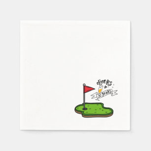 Guardanapo De Papel Aniversário de 30 anos de golfe Par tee trinta