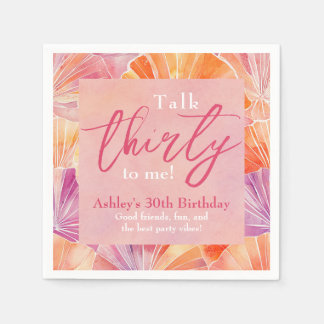 Guardanapo De Papel aniversário de 30 anos fala 30 comigo