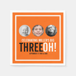 Guardanapo De Papel Aniversário de 30 anos grande 3 OH! Foto personali