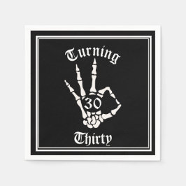 Guardanapo De Papel aniversário de 30 anos - RIP 200 - Placa de papel