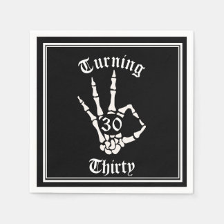 Guardanapo De Papel aniversário de 30 anos - RIP 200 - Placa de papel 
