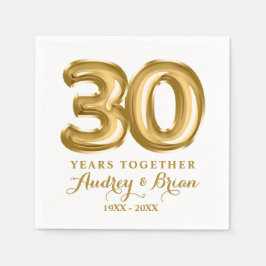 Guardanapo De Papel Aniversário de 30 Personalizado