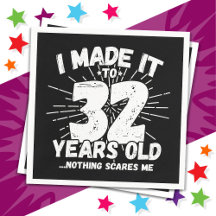 Aniversário de 32 Anos, Meme Sarcástico Divertido