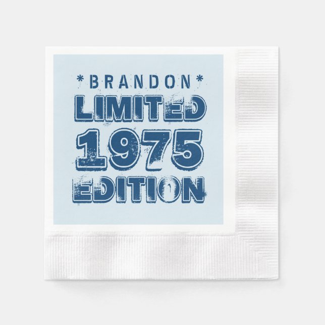 Guardanapo De Papel aniversário de 40 anos 1975 Limited Edition E35W P (Frente)