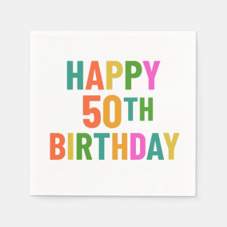 Guardanapo De Papel Aniversário de 50 anos