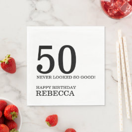 Guardanapo De Papel Aniversário de 50 anos