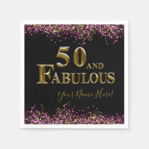 Guardanapo De Papel Aniversário de 50 anos