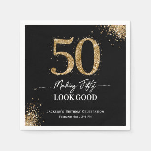 Guardanapo De Papel Aniversário de 50 anos que parece bem