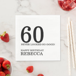 Guardanapo De Papel Aniversário de 60 anos