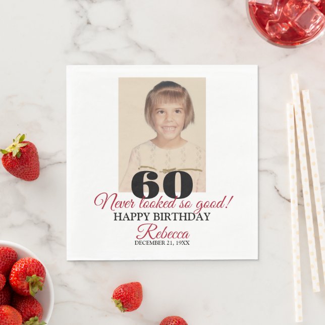 Guardanapo De Papel Aniversário de 60 anos (Insitu)