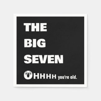 Guardanapo De Papel Aniversário de 70 anos ficando velho Humor