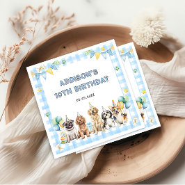 Guardanapo De Papel Aniversário de Animais da Festa de Todos os Filhot