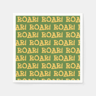 Guardanapo De Papel Aniversário de Animais da Festa Roar