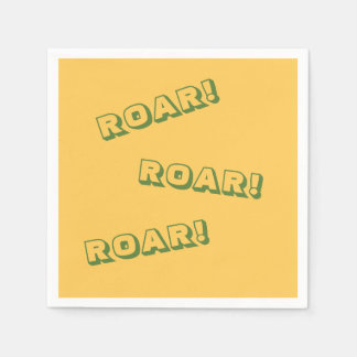 Guardanapo De Papel Aniversário de Animais da Festa Roar