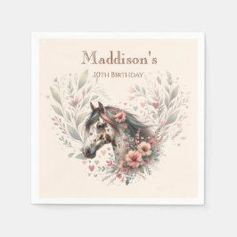 Guardanapo De Papel Aniversário de Cavalo Appaloosa