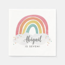 Aniversário de criança Colorido de Caligrafia Arco
