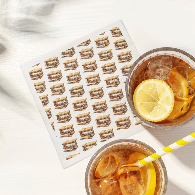 Guardanapo De Papel Aniversário de criança de acampamento de acampamen (Criador carregado)