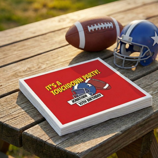 Guardanapo De Papel Aniversário de criança de Celebração de Futebol do (Criador carregado)