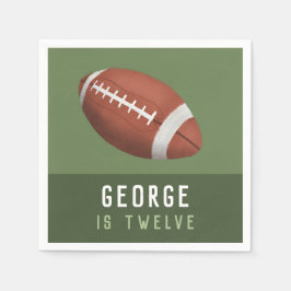 Guardanapo De Papel Aniversário de criança de futebol americano