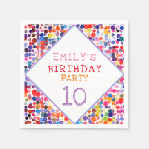 Aniversário de criança de Gráficos de Tinta de Cor