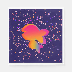 Guardanapo De Papel Aniversário de criança de Peixe Arco-Íris