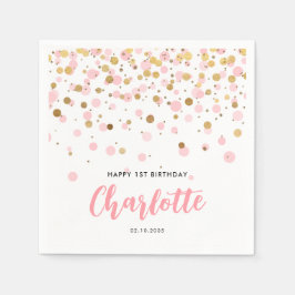 Guardanapo De Papel Aniversário de criança de Pontos de Confetti Glitt