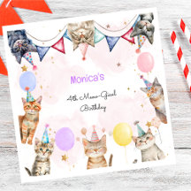 Aniversário de criança gical em gatos de festa