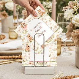 Guardanapo De Papel Aniversário de Fada Caprichosa Rosa