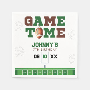 Guardanapo De Papel Aniversário de Futebol Americano Game Time