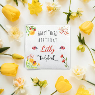 Guardanapo De Papel Aniversário de Primavera de Verão de Ladybird Baby