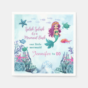 Guardanapo De Papel Aniversário de qualquer idade de Splash Bash Smerm