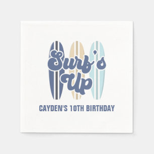 Guardanapo De Papel Aniversário de surfboard surf