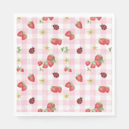 Guardanapo De Papel Aniversário de Um Ano Berry Sweet