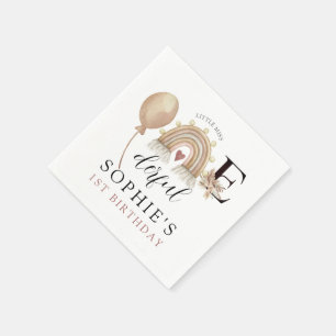 Guardanapo De Papel Aniversário de uma Rainbow Girl maravilhosa